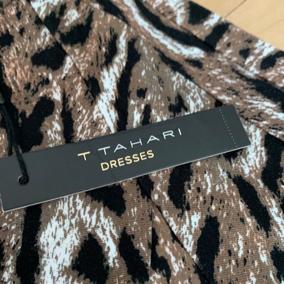 T Tahari BNWT Animal Print Sheath Dress New - Picture 5 of 6